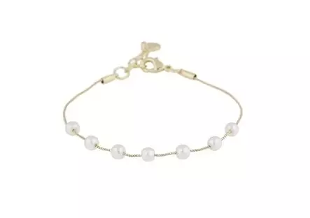 Snö of Sweden Bracelet Karan gold/white - Bracelets - 141138 - 1