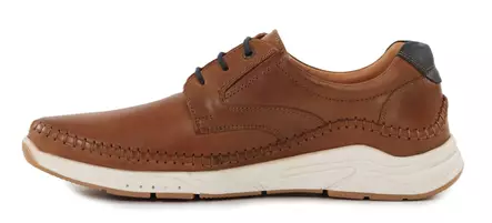 Topman men's genuine leather walking shoes 15024 medium brown - Men's walking shoes - 138058 - 2