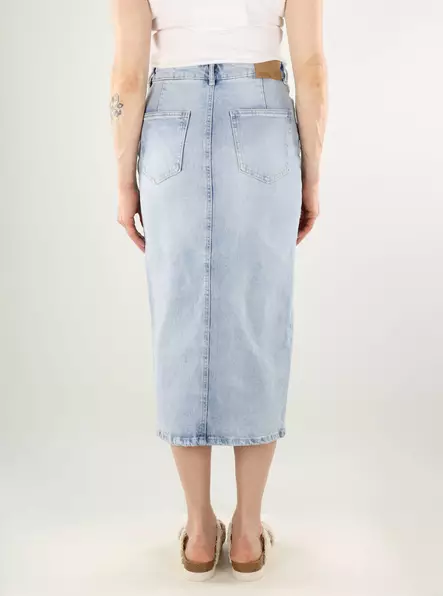 Vero Moda denim skirt HR Calf Denim light blue denim - Skirts - 137938 - 2