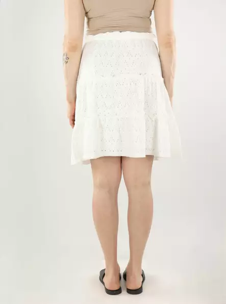 Vila stretch skirt HW Short snow white - Skirts - 140678 - 2