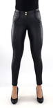 Freddy pants Vegan Leather Regular Waist Super Skinny black - Women's trousers - 134128 - 1