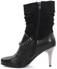 Fuzz Ankle Boots 756, Black - Women's ankle boots - 127218 - 2