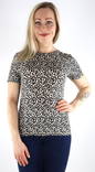 JDY T-shirt tapioca/Leo black - Women's T-shirts - 133018 - 1