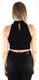 JDY Top short, black - Women's tank tops - 132428 - 2