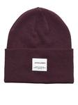 Jack & Jones Men's Beanie Clong catawba grape, burgundy - Men's gloves, scarfs and caps - 129478 - 1