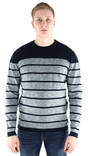 Jack&Jones Men's Sweater Jeans sky captain/strip - Men's knitwear - 127168 - 1