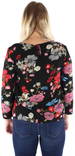 JDY Shirt 7/8, Black/Flower - Women's long sleeved shirts - 122058 - 2