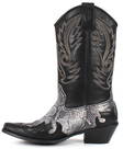 Johnny Bulls Boots 9634, Black/Snake - Cowboy boots - 130208 - 2