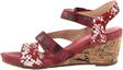 Laura Vita Wedge Sandals Benoit 22, Red - Women's sandals - 120668 - 2