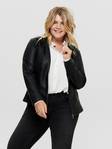 Only Carmakoma Plus size Women's Jacket Robber faux pu, Black - Women's leather- and pu-jackets - 125708 - 1