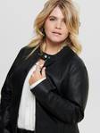 Only Carmakoma Plus size Women's Jacket Robber faux pu, Black - Women's leather- and pu-jackets - 125708 - 2