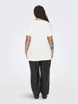 Only Carmakoma plus size t-shirt Life white - Women's T-shirts - 135848 - 3