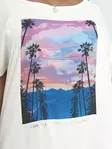 Only Carmakoma plus size t-shirt Life white - Women's T-shirts - 135848 - 4
