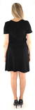 Only women's Dress v-neck short black - Dresses and tunics - 133448 - 2