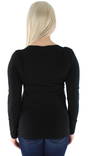 Only Women's Shirt Live love o-neck, Black - Women's long sleeved shirts - 125518 - 2
