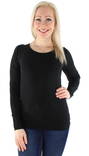 Only Women's Shirt Live love o-neck, Black - Women's long sleeved shirts - 125518 - 1