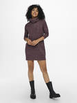 Only Knitted Dress Jana cowlneck, rose brown - Women's knitwear - 132238 - 1