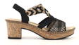 Rieker Sandals 638C7-00, Black - Rieker women`s sandals - 130068 - 1