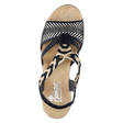 Rieker Sandals 638C7-00, Black - Rieker women`s sandals - 130068 - 3