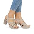 Rieker women's sandals 67526-62 beige - Rieker women`s sandals - 135378 - 5