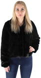 Vero Moda Jacket short fur, Black - Women's light jackets - 125078 - 1