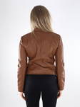 Women's coat Vero Moda Coated Cognac - Women's leather- and pu-jackets - 135168 - 2