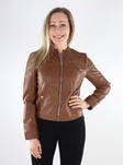 Women's coat Vero Moda Coated Cognac - Women's leather- and pu-jackets - 135168 - 1