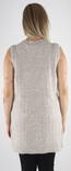 Vila Knitted Vest Cleo long natural - Women's knitwear - 132038 - 2
