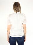 Vero Moda women's t-shirt Honey Lace snow white - Women's T-shirts - 136248 - 2