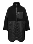 Only Carmakoma plus size teddy jacket Ohio Fleece black - Women's light jackets - 136788 - 6