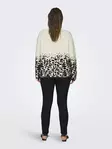 Only Carmakoma plus size sweater birch/black - Women's knitwear - 137148 - 3