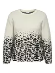 Only Carmakoma plus size sweater birch/black - Women's knitwear - 137148 - 6