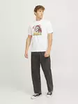 Jack&Jones men's t-shirt Xmas Christmas Skull white - Men's T-shirts - 137418 - 3