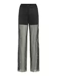 Vila wide-leg glitter pants Rhinestone black/w.sequenc - Women's trousers - 138468 - 3