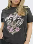 Only Carmakoma women's plus size t-shirt Life black/rock - Women's T-shirts - 138868 - 5