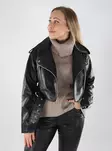 Only women's biker jacket ONLDRESDEN Faux black - Women's leather- and pu-jackets - 139488 - 1