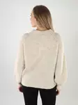 Only women's sweater Structure whitecap gray - Women's knitwear - 139878 - 2