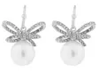 Snö of Sweden Earrings Ribbon silver/clear - Earrings - 140028 - 1