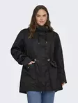 Only Carmakoma women's plus size coat Parka black - Women's light jackets - 140198 - 1