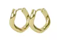 Snö of Sweden Earrings Union curve ring 15 mm gold - Earrings - 141598 - 1
