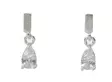Snö of Sweden Earrings Trinity drop pin silver/clear - Earrings - 141608 - 1