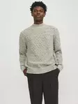 Jack&Jones men's sweater Mock Neck oatmeal - Men's knitwear - 137528 - 2