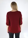 JDY women's shirt 3/4 cabernet - Women's long sleeved shirts - 138938 - 2