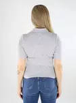 JDY women's t-shirt JDYSALSA Polo light grey melange - Women's T-shirts - 138598 - 2