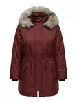 Only Carmakoma plus size coat Parka syrah/nature - Women's parka coats - 137328 - 1