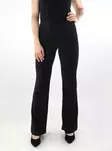 Only women's glitter pants HW Flared black/w. silver - Women's trousers - 137508 - 1