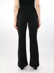 Only women's glitter pants HW Flared black/w. silver - Women's trousers - 137508 - 2