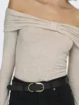 Only women's shirt Off Shoulder oatmeal - Women's long sleeved shirts - 137658 - 3