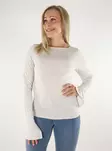 Only Shirt boatneck light grey - Women's long sleeved shirts - 136618 - 1