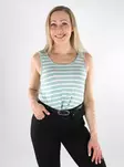 Only women's striped top ONLMOSTER Tank gray mist/cloud dancer - Women's tank tops - 138438 - 1